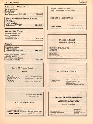   ANNUAIRE - FFCB, 1985   , page 18