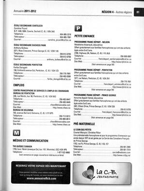   ANNUAIRE - FFCB, 2011   , page 99