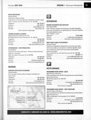   ANNUAIRE - FFCB, 2011   , page 55