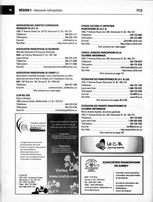   ANNUAIRE - FFCB, 2011   , page 18