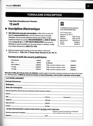   ANNUAIRE - FFCB, 2010   , page 95