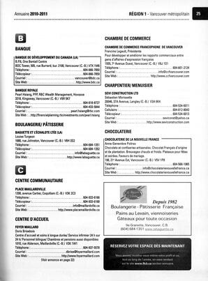   ANNUAIRE - FFCB, 2010   , page 27