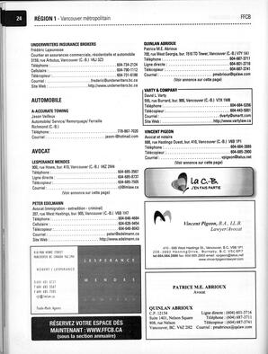   ANNUAIRE - FFCB, 2010   , page 26