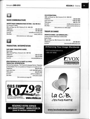   ANNUAIRE - FFCB, 2009   , page 85