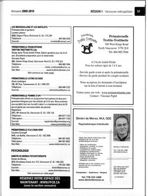   ANNUAIRE - FFCB, 2009   , page 59
