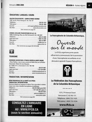   ANNUAIRE - FFCB, 2008   , page 97