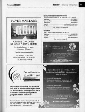   ANNUAIRE - FFCB, 2008   , page 19