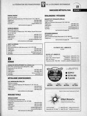   ANNUAIRE - FFCB, 2006   , page 25