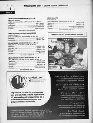   ANNUAIRE - FFCB, 2006   , page 18