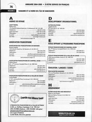   ANNUAIRE - FFCB, 2004   , page 86