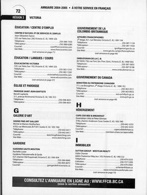   ANNUAIRE - FFCB, 2004   , page 82