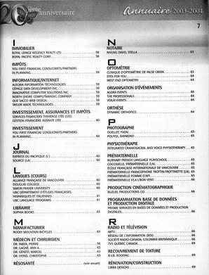   ANNUAIRE - FFCB, 2003   , page 9