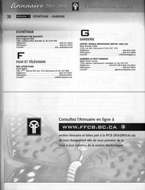   ANNUAIRE - FFCB, 2003   , page 40