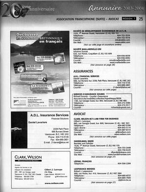   ANNUAIRE - FFCB, 2003   , page 27