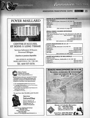   ANNUAIRE - FFCB, 2003   , page 25