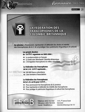   ANNUAIRE - FFCB, 2003   , page 23