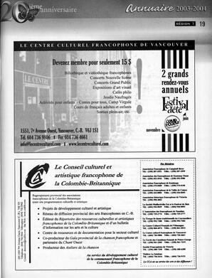   ANNUAIRE - FFCB, 2003   , page 21