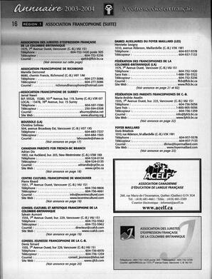   ANNUAIRE - FFCB, 2003   , page 18