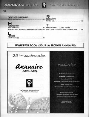   ANNUAIRE - FFCB, 2003   , page 12