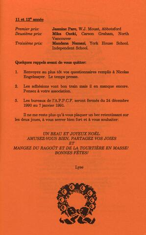   DANS L'CADRE, 1990   , page 8