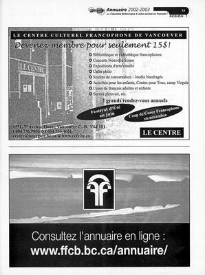   ANNUAIRE - FFCB, 2002   , page 15