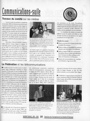   ANNUAIRE - FFCB, 2002   , page 115