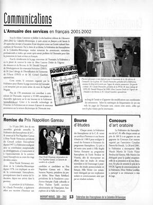   ANNUAIRE - FFCB, 2002   , page 113