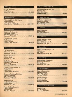   ANNUAIRE - FFCB, 1984   , page 59