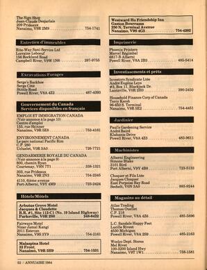   ANNUAIRE - FFCB, 1984   , page 54
