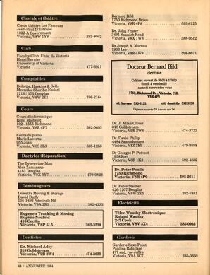   ANNUAIRE - FFCB, 1984   , page 46