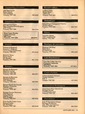   ANNUAIRE - FFCB, 1984   , page 45