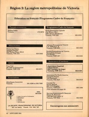   ANNUAIRE - FFCB, 1984   , page 44