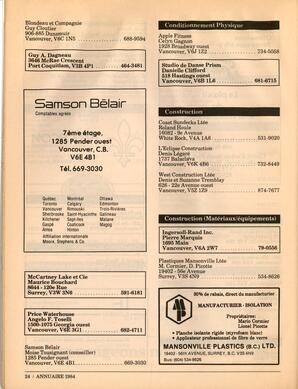   ANNUAIRE - FFCB, 1984   , page 26