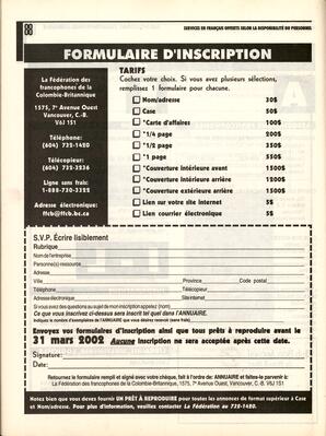   ANNUAIRE - FFCB, 2001   , page 90