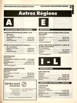   ANNUAIRE - FFCB, 2001   , page 89
