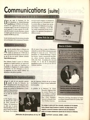  ANNUAIRE - FFCB, 2001   , page 116