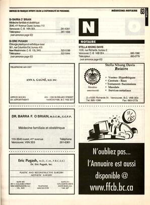   ANNUAIRE - FFCB, 2000   , page 65