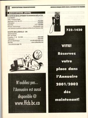   ANNUAIRE - FFCB, 2000   , page 20