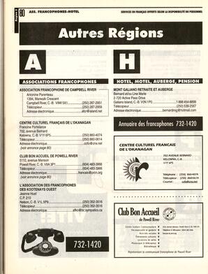   ANNUAIRE - FFCB, 1999   , page 82