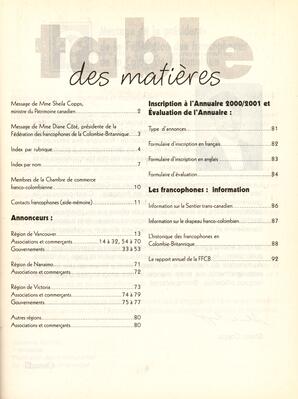   ANNUAIRE - FFCB, 1999   , page 3