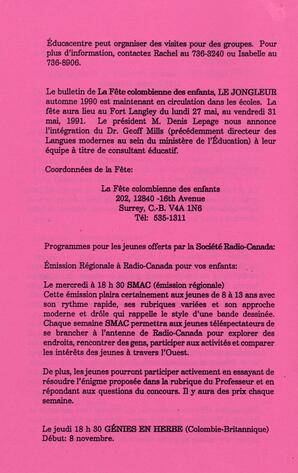   DANS L'CADRE, 1990   , page 13