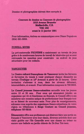   DANS L'CADRE, 1990   , page 12