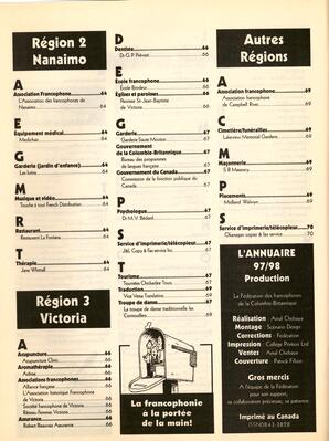   ANNUAIRE - FFCB, 1997   , page 8