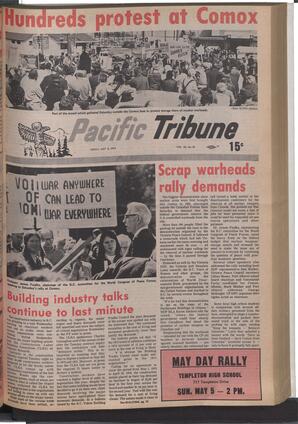   The Pacific Tribune - Friday, May 3, 1974   , page 1