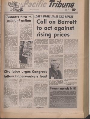   The Pacific Tribune - Friday, March 8, 1974   , page 1