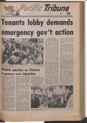   The Pacific Tribune - Friday, March 1, 1974   , page 1
