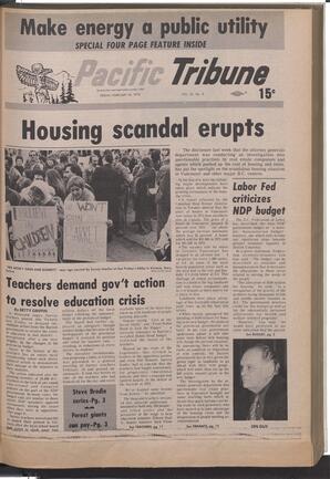   The Pacific Tribune - Friday, February 22, 1974   , page 1
