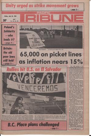   The Pacific Tribune - Friday, July 24, 1981   , page 1