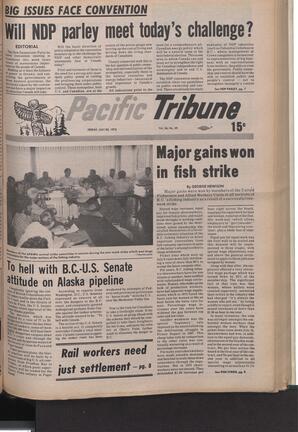   The Pacific Tribune - Friday, July 20, 1973   , page 1