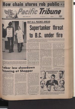   The Pacific Tribune - Friday, June 29, 1973   , page 1